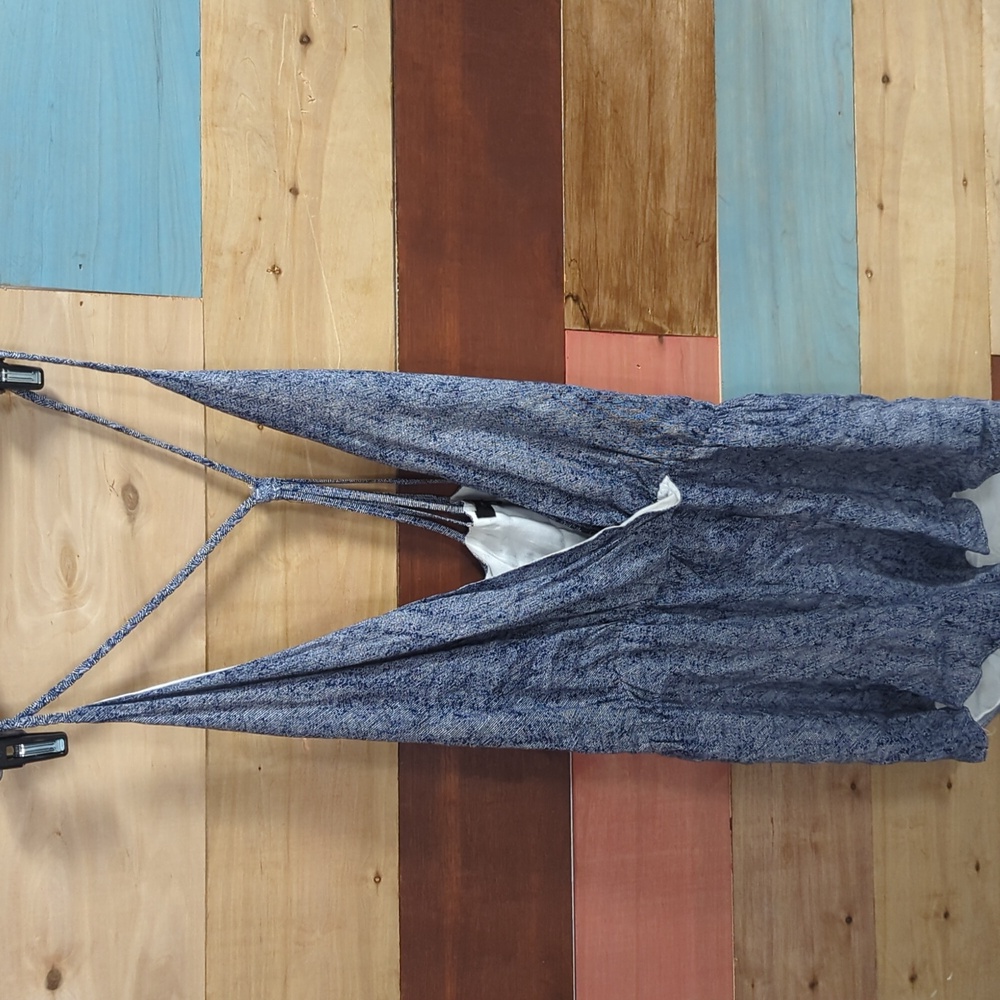 Elegant Blue Strappy Jumpsuit